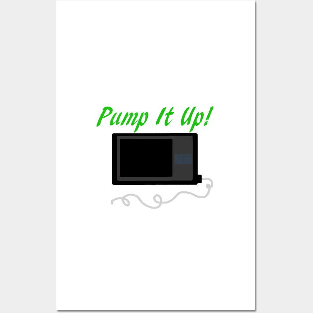 Pump It Up! 2 Green Wall Art by CatGirl101